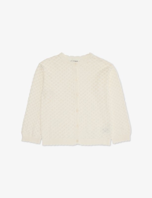 Pointelle-Knit Cotton Cardigan 2-10 Years