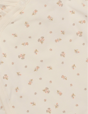 Floral-Print Padded Cotton-Blend Jacket 0-6 Months