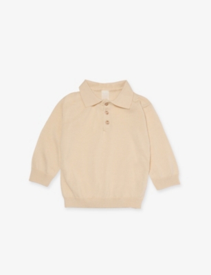 H&M ADORABLES: Polo-Collar Long-Sleeve Silk-Blend Jumper 4-36 Months