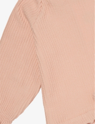 H&M ADORABLES: Round-Neck Frill-Trim Two-Piece Stretch-Cotton Set 4-36 Months