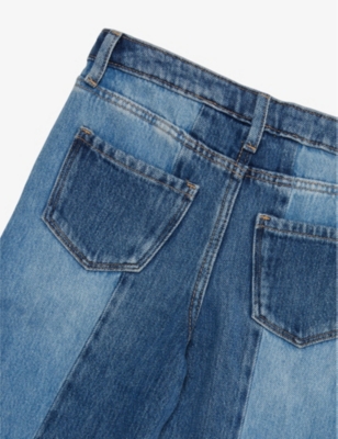 H&m Adorables Elasticated-waist Straight-leg Denim-blend Jeans 2-10 Years Blue Dusty Light In Blue Dusty Light