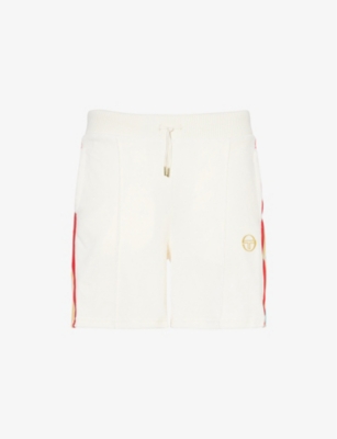 SERGIO TACCHINI: Slice Stripe-Trim Cotton-Blend Shorts