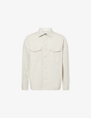 BELSTAFF: Two-Buttoned-Pockets Relaxed-Fit Cotton and Linen Shirt