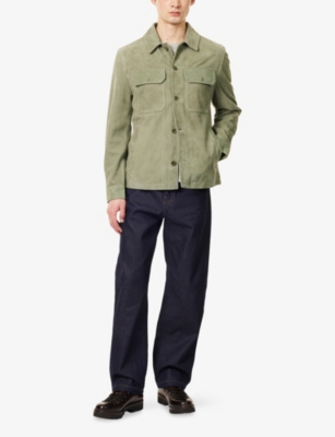 BELSTAFF: Waypoint Buttoned-Pockets Suede Overshirt