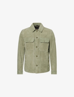 BELSTAFF: Waypoint Buttoned-Pockets Suede Overshirt
