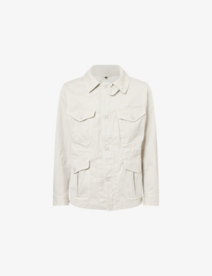 BELSTAFF: Multi-Pocket Cotton Field Jacket