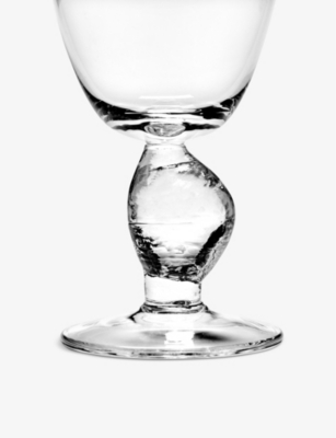 Serax Out Of Lines White Wine Glasses Set Of Four In Clear