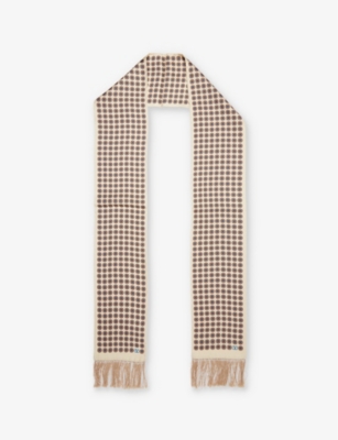 VALENTINO GARAVANI: Medallion-Print Bandeau Silk Scarf