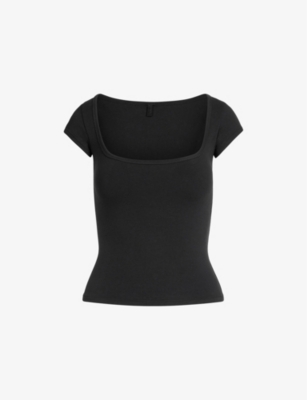 SKIMS: Scoop-Neck Slim-Fit Stretch-Cotton Top