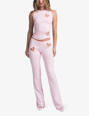 SKIMS: Heart Cotton-Jersey Tank Top
