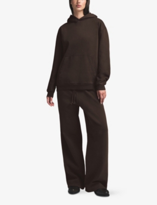 Boyfriend Embroidered-Logo Cotton-Jersey Hoody