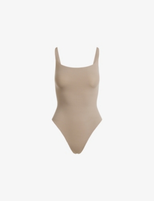 SKIMS: Fits Everybody Square-Neck Jersey Bodysuit