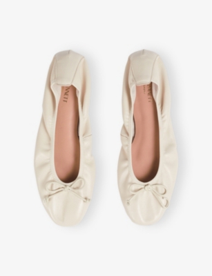 LK BENNETT: Trilly Leather Ballerina Flats
