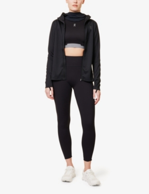 On-running Womens  Climate Zip-up Shell Hoody In Black