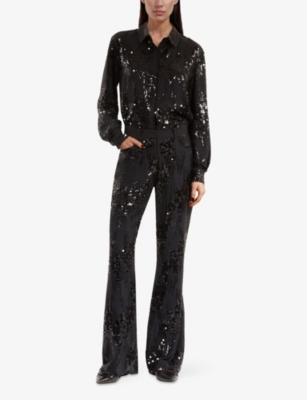 THE KOOPLES: Long-Sleeve Sequin-Embellished Shirt