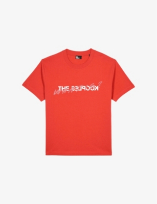 The Kooples Womens Red Brand-print Cotton-jersey T-shirt In Red