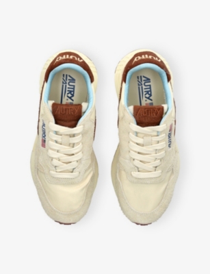 AUTRY: Reelwind Suede and Woven Low-Top Trainers