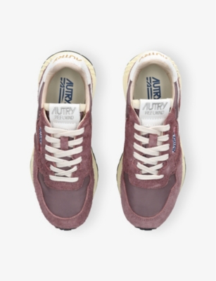 AUTRY: Reelwind Panelled Suede and Woven Low-Top Trainers