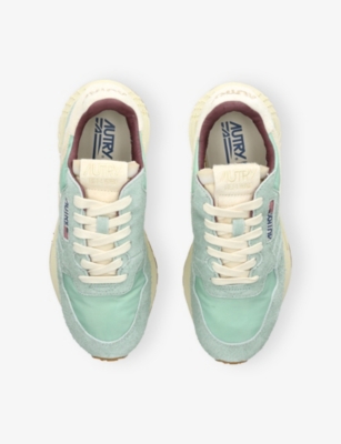AUTRY: Reelwind Panelled Suede and Woven Low-Top Trainers