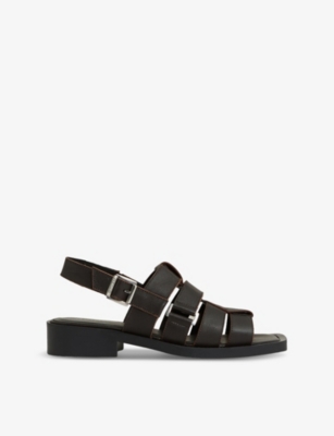 Reiss Womens  Marlie Leather Sandals