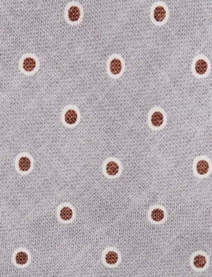 REISS: Liam Polka-Dot Silk-Blend Tie