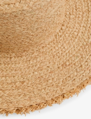 REISS: Freya Straw Boater Hat