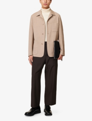 PAUL SMITH: Patch-Pockets Relaxed fit Wool Jacket