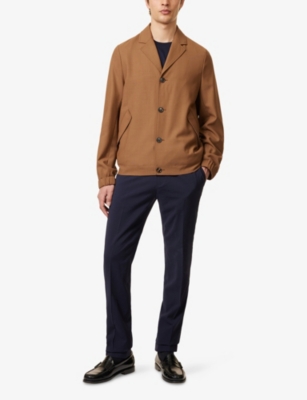 PAUL SMITH: Single-Breasted Collared Wool Jacket