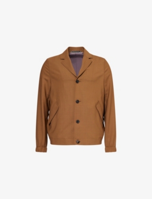 PAUL SMITH: Single-Breasted Collared Wool Jacket