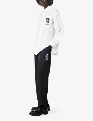 UNDERCOVER: Embellished Wide-Leg Woven Trousers