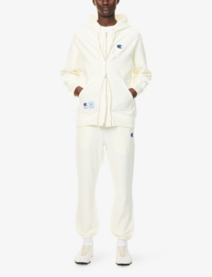 UNDERCOVER: Undercover x Champion Beaded-Logo Cotton-Jersey Hoody