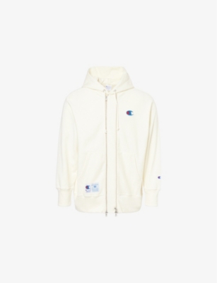 UNDERCOVER: Undercover x Champion Beaded-Logo Cotton-Jersey Hoody