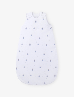 THE LITTLE WHITE COMPANY: Bedtime Friends Reversible Cotton Sleeping Bag 0-6 Months