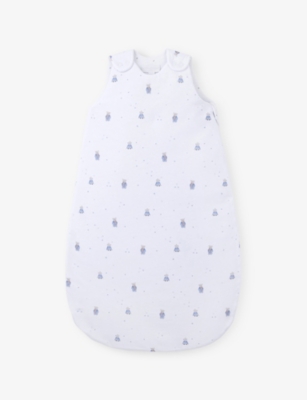 THE LITTLE WHITE COMPANY: Bedtime Friends Reversible Cotton Sleeping Bag 6-12 Months