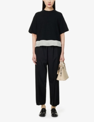 UNDERCOVER: Relaxed-fit asymmetric-hem cotton-jersey T-shirt