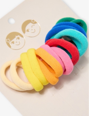 MIMI & LULA: Primary Mini Pack Of 16 Towelling Pony Hair Ties