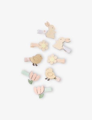 MIMI & LULA: Easter Pack of Eight Mini Hair Clips
