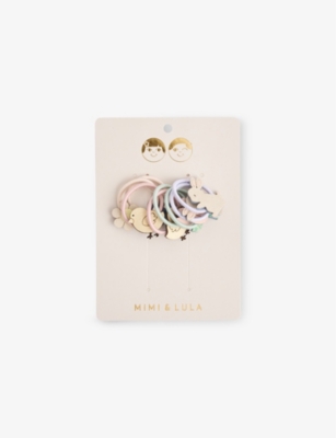 MIMI & LULA: Easter Mini Set of Eight Fabric Hair Ties