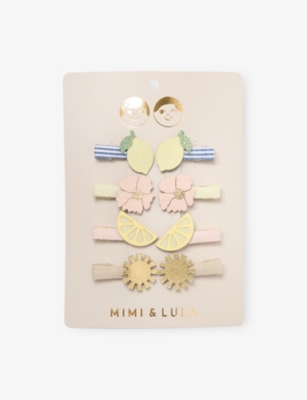 MIMI & LULA: Amalfi Pack of Eight Mini Hair Clips