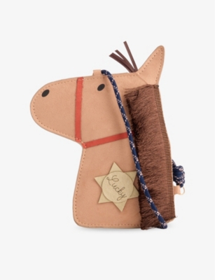 MIMI & LULA: Lucky Horse Woven Shoulder Bag