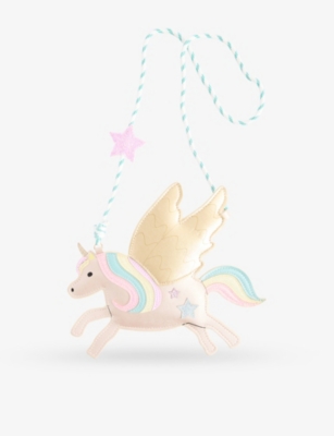 MIMI & LULA: Kids' Flying Unicorn Woven Cross-Body Bag