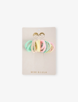 MIMI & LULA: Pastel Mini Pack of 20 Elasticated Ponies