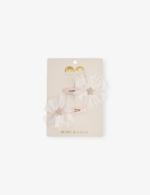 Shop Mimi & Lula Ivory Ballerina Star Pack Of Two Fabric Clips