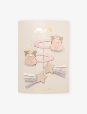 MIMI & LULA: Fairy Clic Clacs Pack of Four Hair Clips