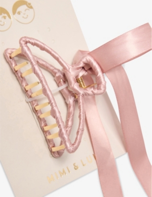 MIMI & LULA: Ribbon-Wrapped Satin Claw Clip