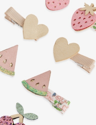 MIMI & LULA: Fruit Set of Eight Mini Hair Clips