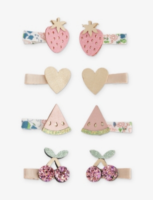 MIMI & LULA: Fruit Set of Eight Mini Hair Clips