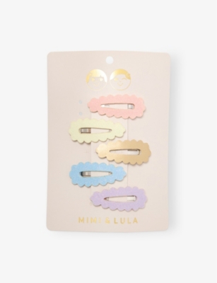 MIMI & LULA: Sparkly Mini Pack of Five Hair Clips