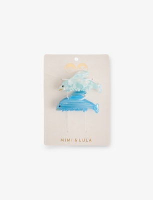MIMI & LULA: Dolphin Pack of Two Claw Clips