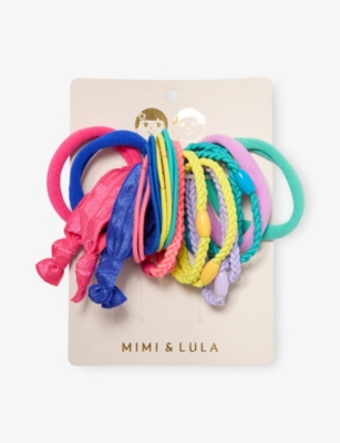 MIMI & LULA: Large Mixed Pack of 24 Elasticated Hair Ties